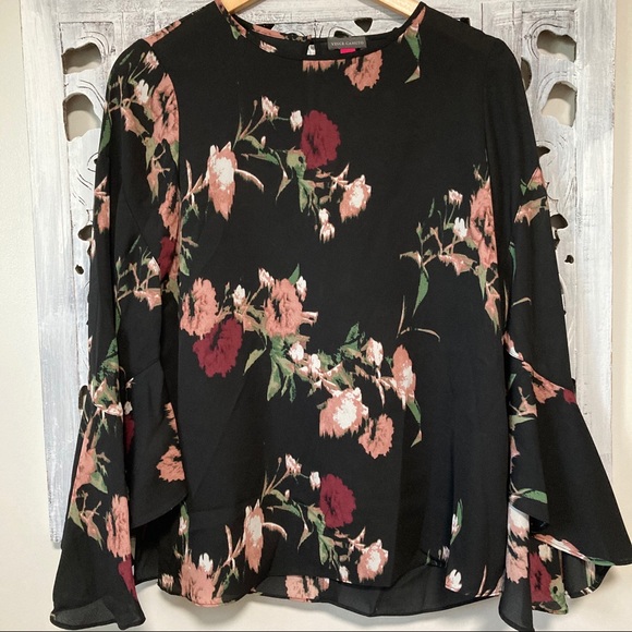 vince camuto black blouse